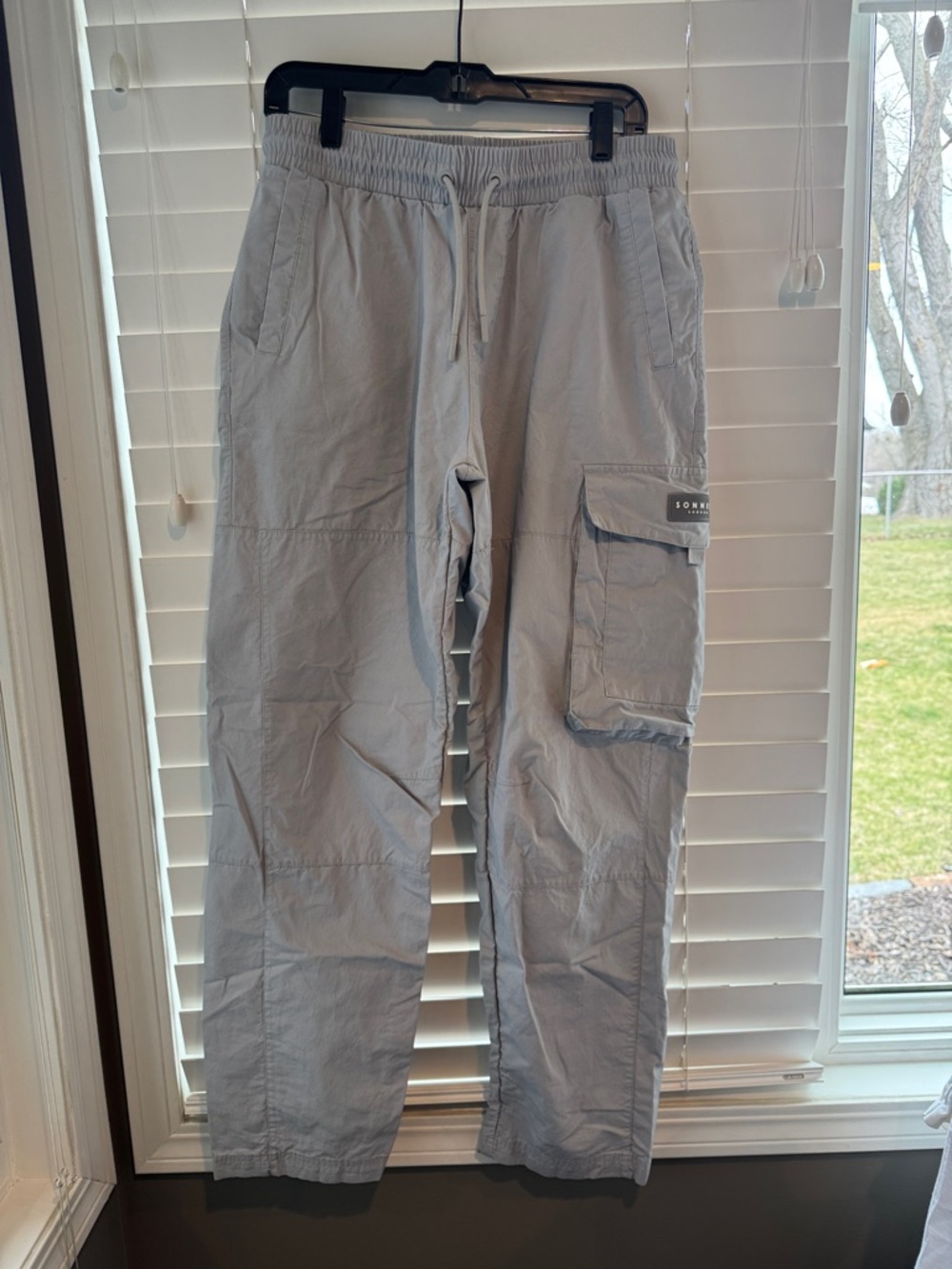 Light Gray Cargo Jogger Pants - Casual Men's Trousers
